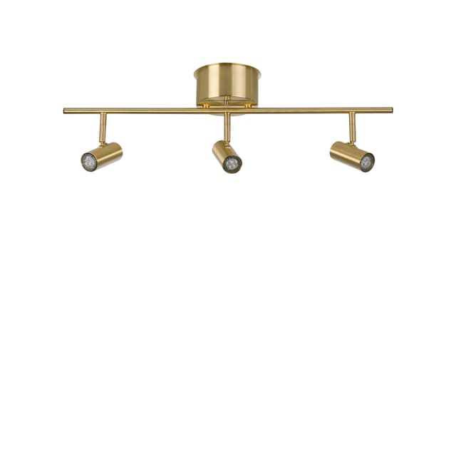 Cato Rail 3 spotlight LED Ceiling Lamp Brass