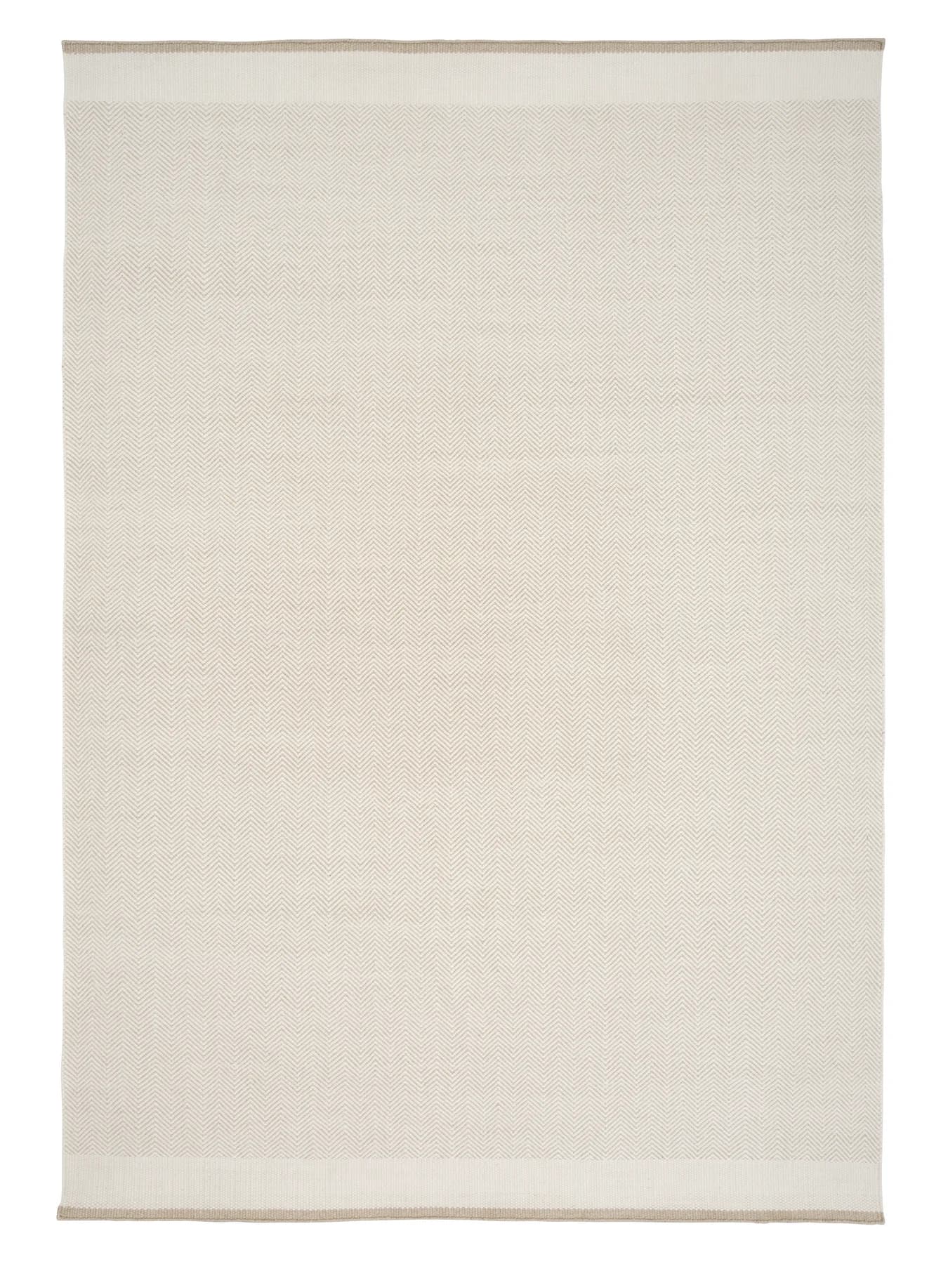 Stratum Echo Wollteppich Weiß 170x240