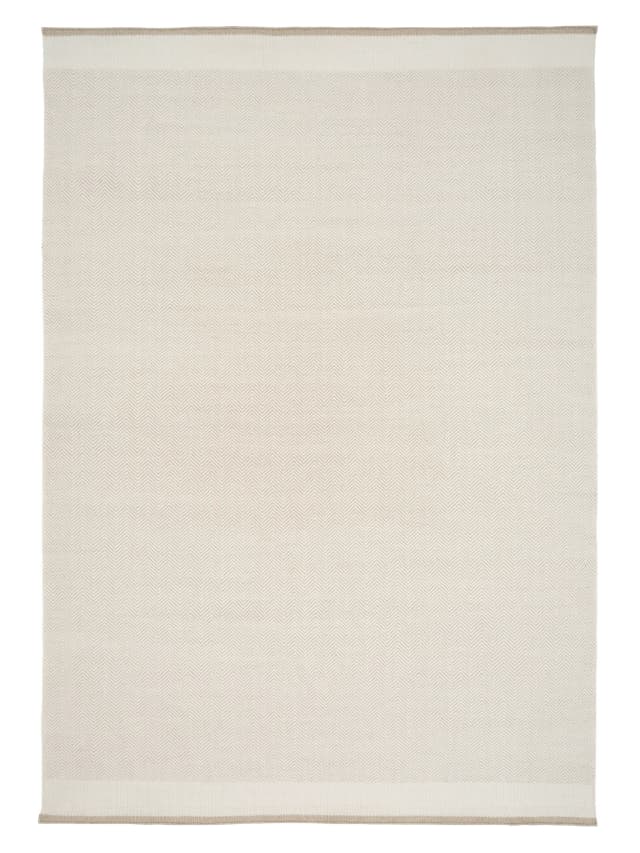 Stratum Echo Wollteppich Weiß 170x240