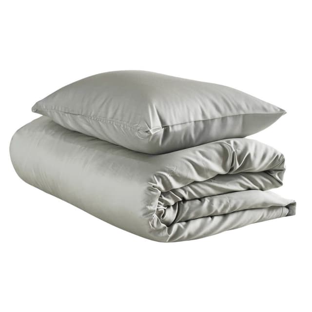 Single Duvet Cover Set Bamboo Green 150x210/50x60