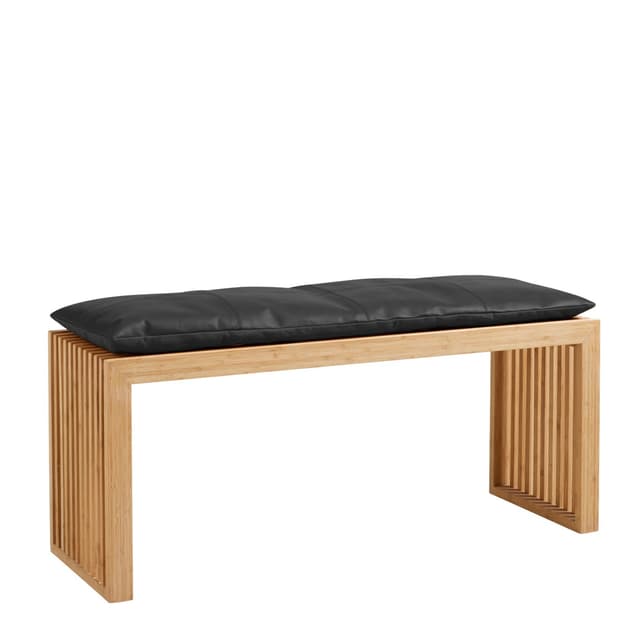 Rib Bank Bamboo/Schwarz 104cm
