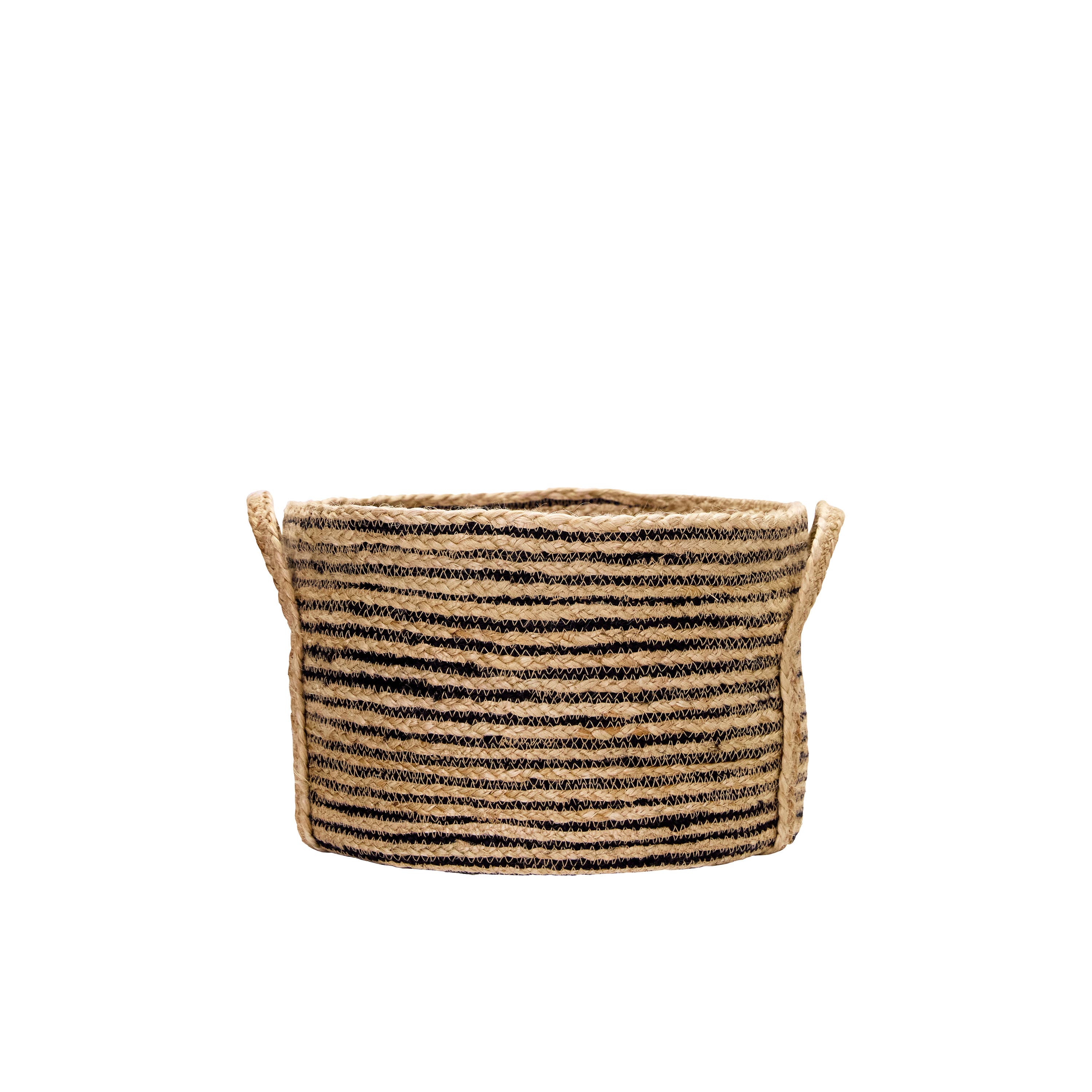Dungi Basket Low Black/Natural Set of 3