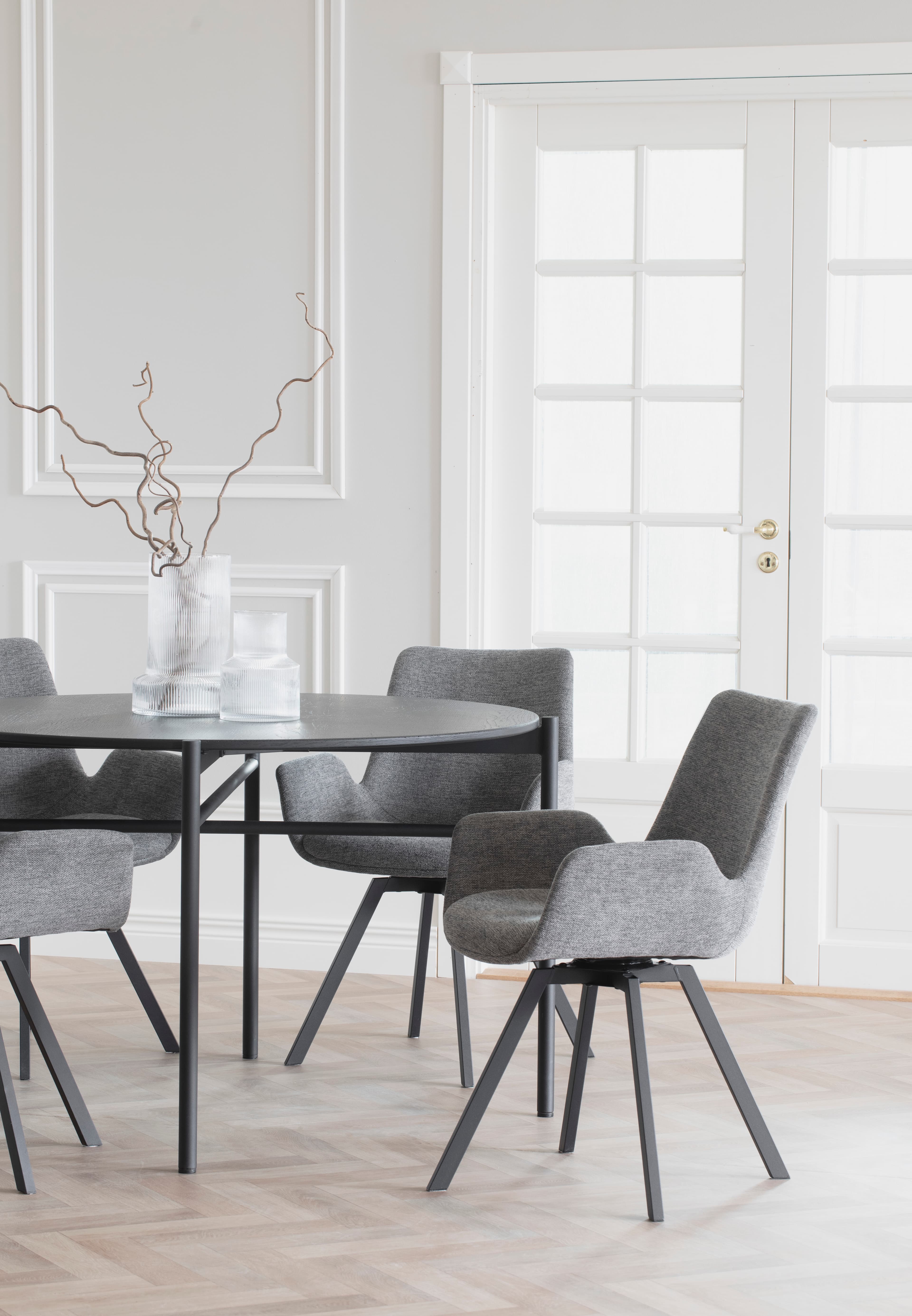 Norwell Dining Armchair Grey/Black