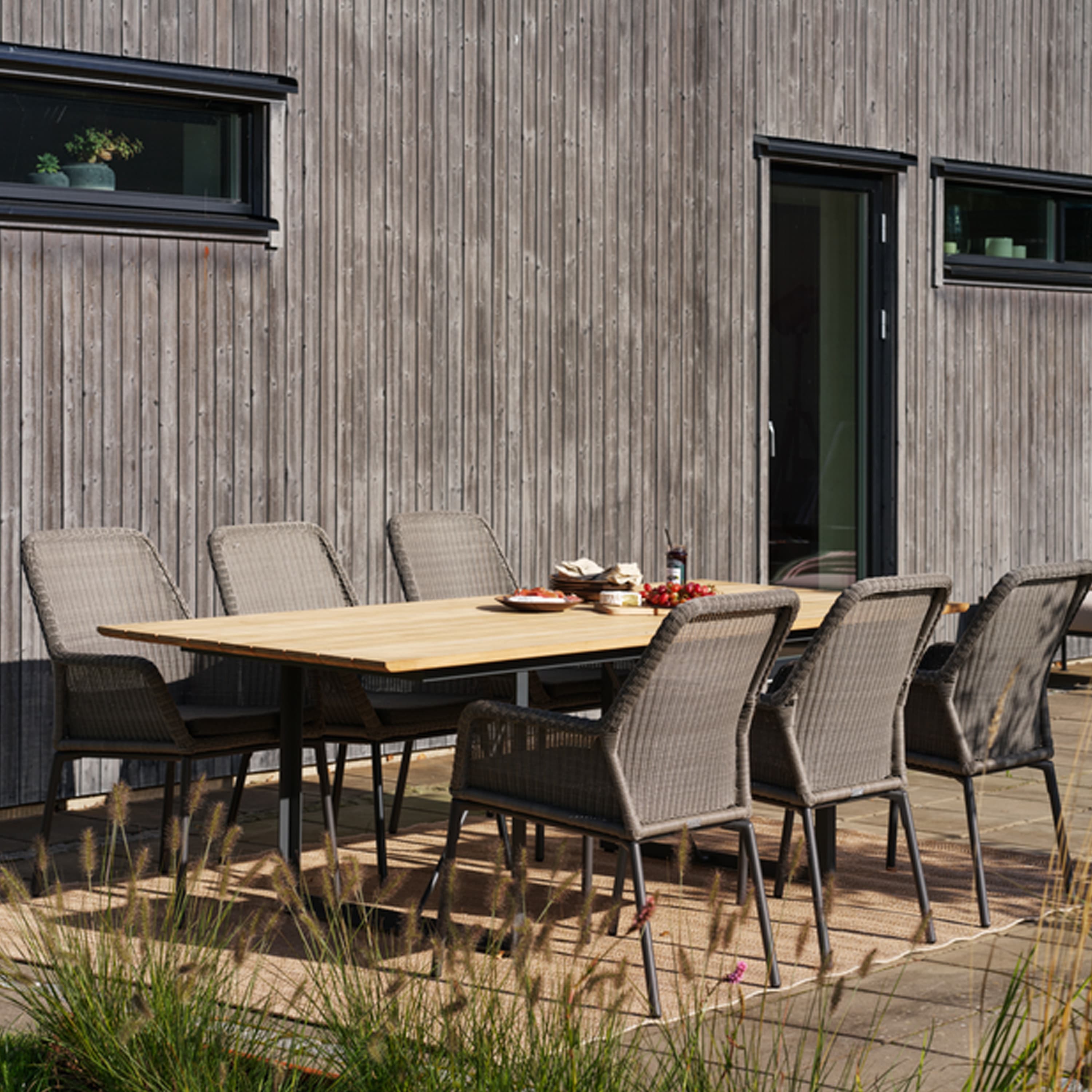 Shad Matbord Antracit/Teak 240cm