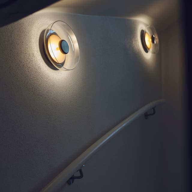 Blossi Wall Lamp Nordic Gold/Clear Ø23