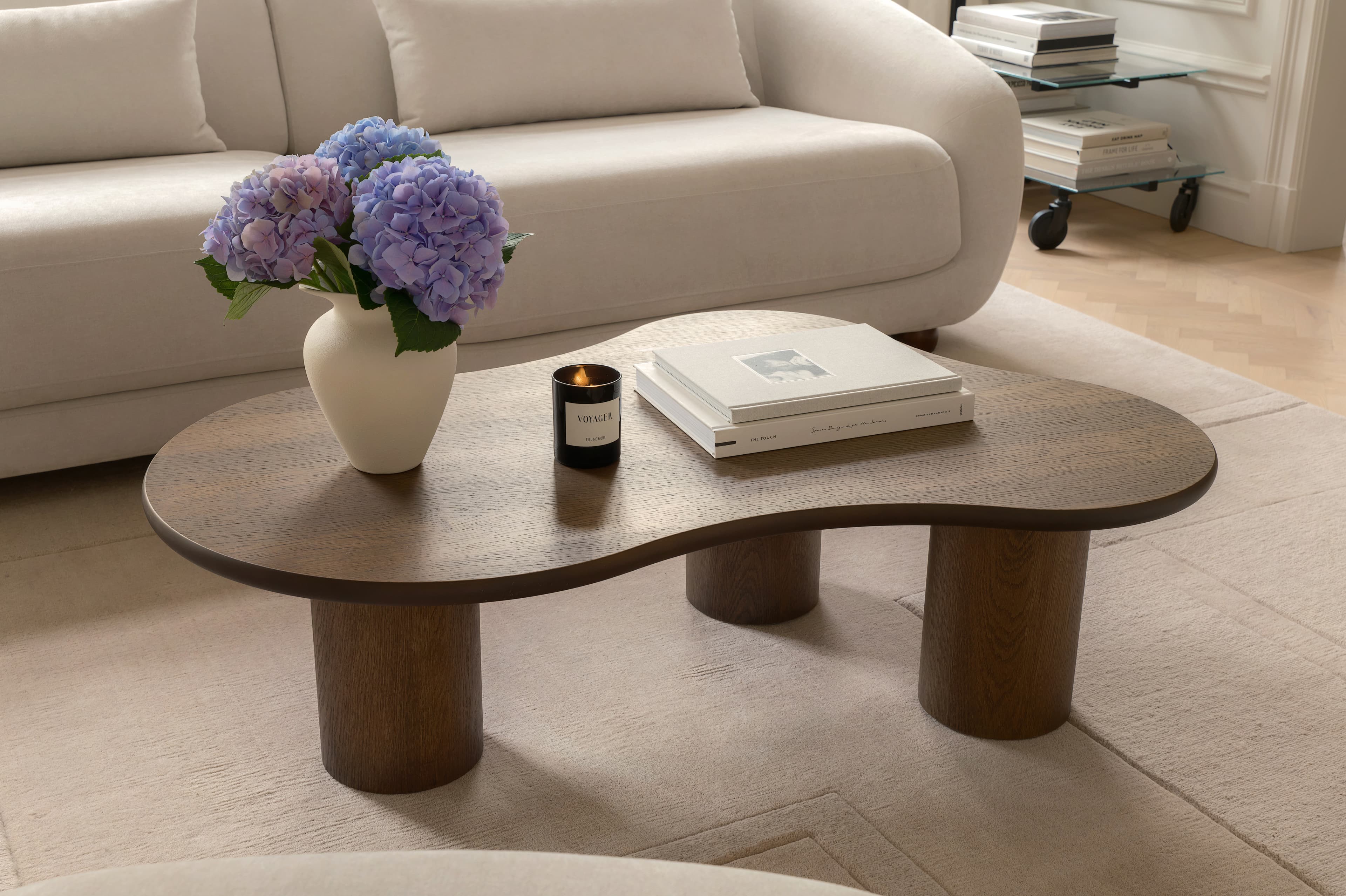 Mocha Couchtisch Braun Gebeizt 120cm
