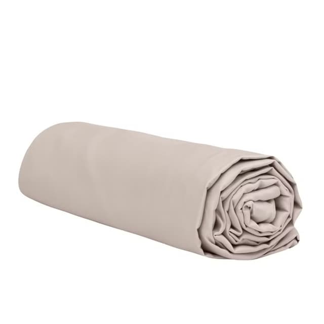 Umschlaglaken Satin Beige 90x200