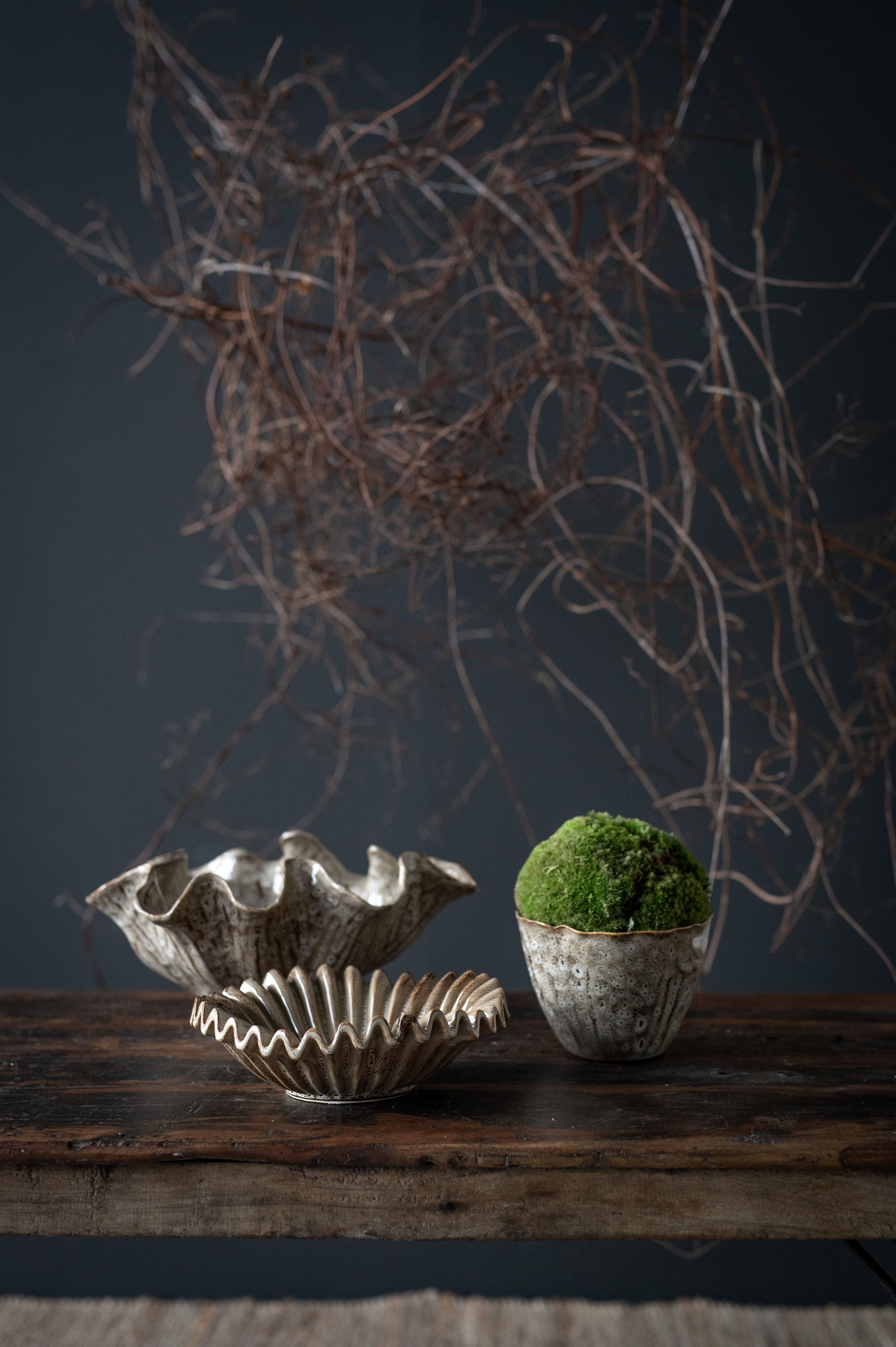 Hanna Bowl Offwhite 35cm