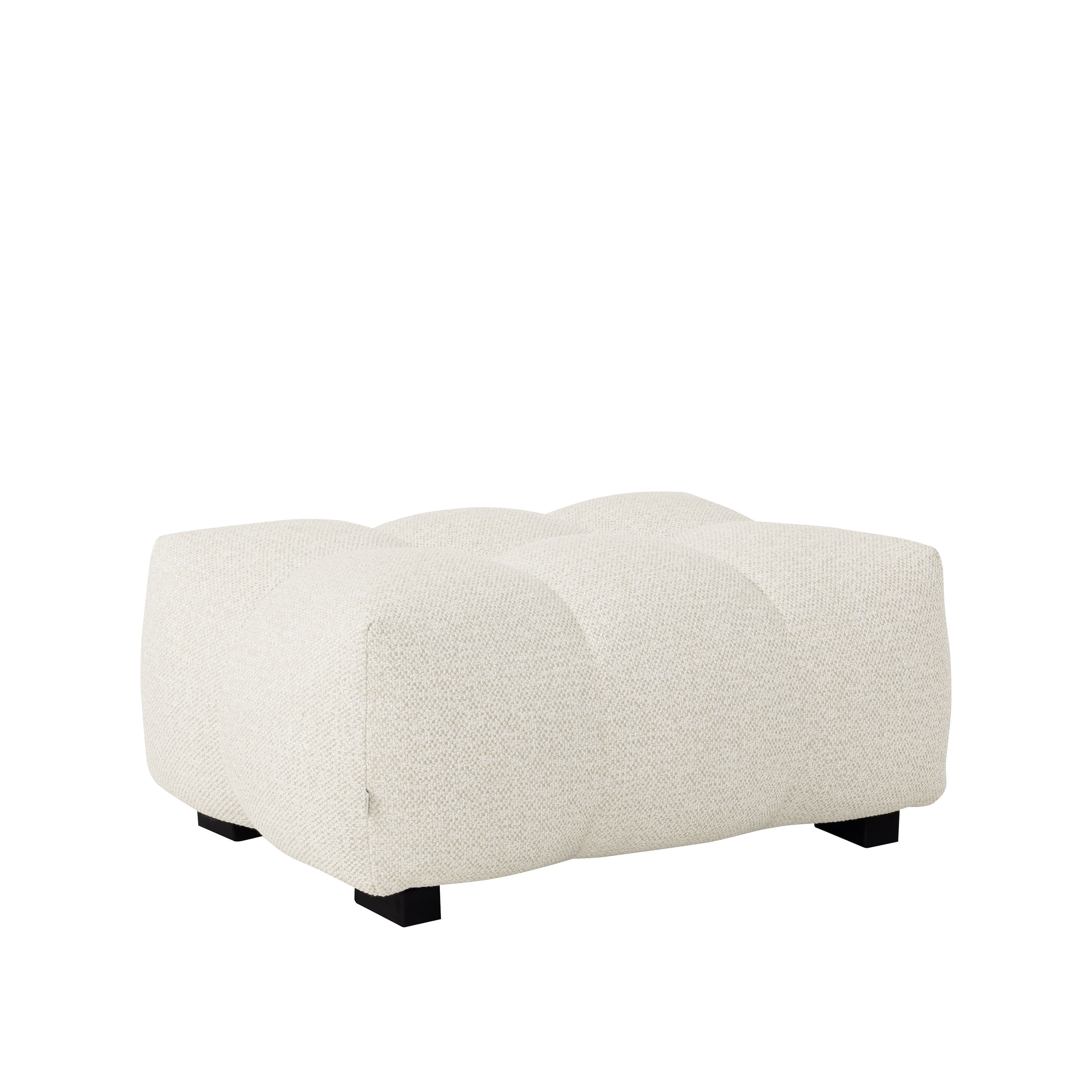 Billie Pouffe Ivory Bouclé Small