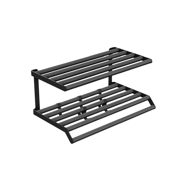 Tamburin Hutablage Schwarzbeize Eiche/Schwarz 60cm