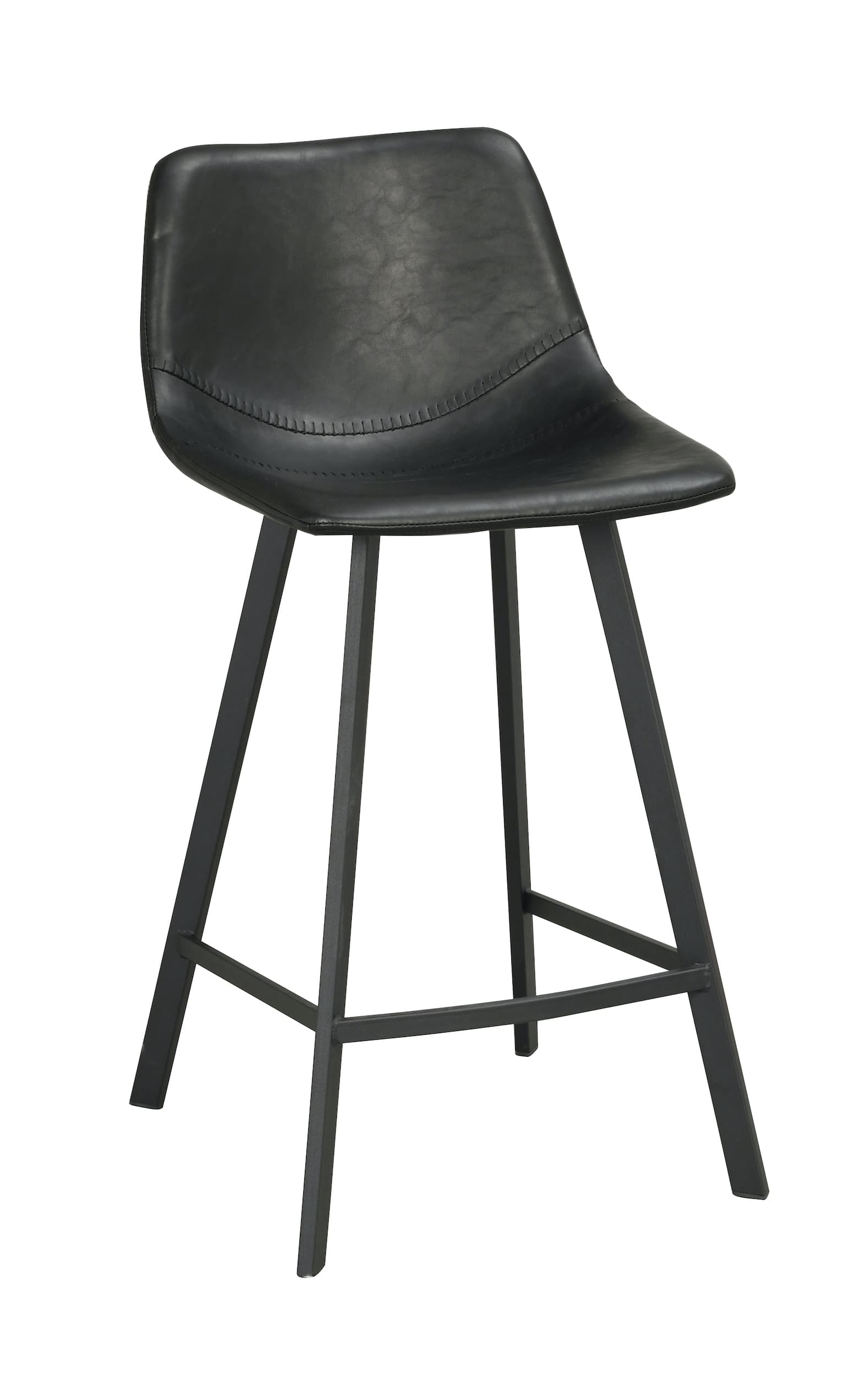 Auburn Barhocker Kunstleder Schwarz