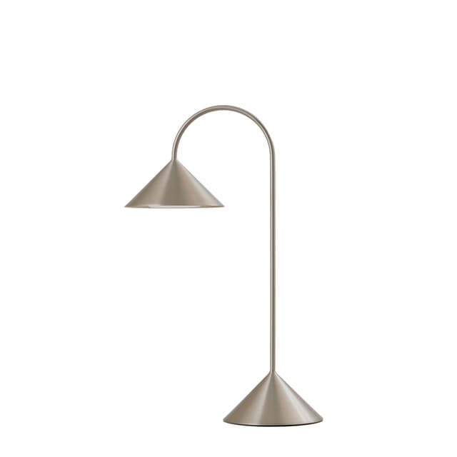 Grasp Tragbare Tischlampe gebürstetes Aluminium 47 cm