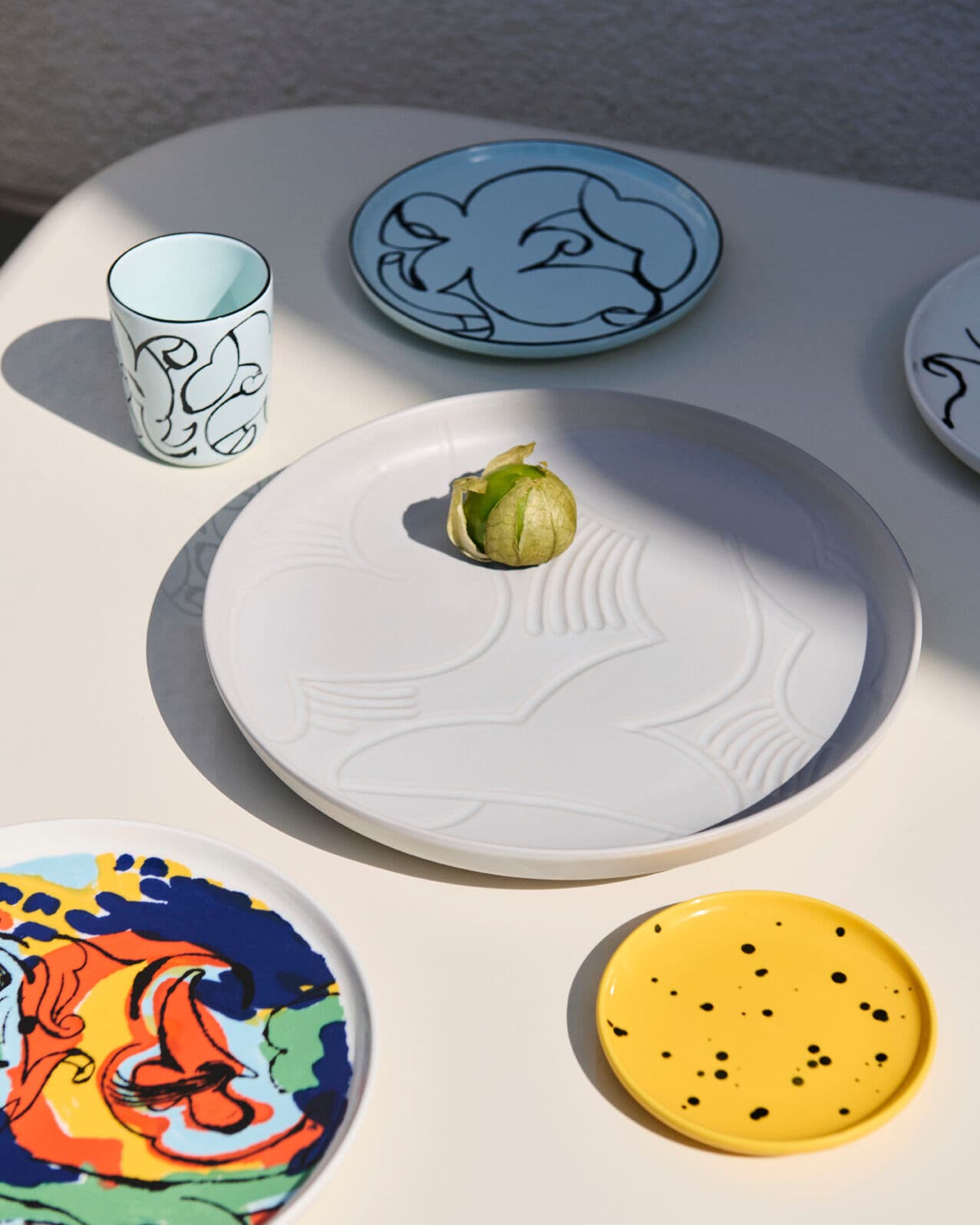 Oiva Unikko Mug Weiß/Naturweiß