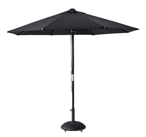 Capri Nero Sonnenschirm Schwarz Ø300