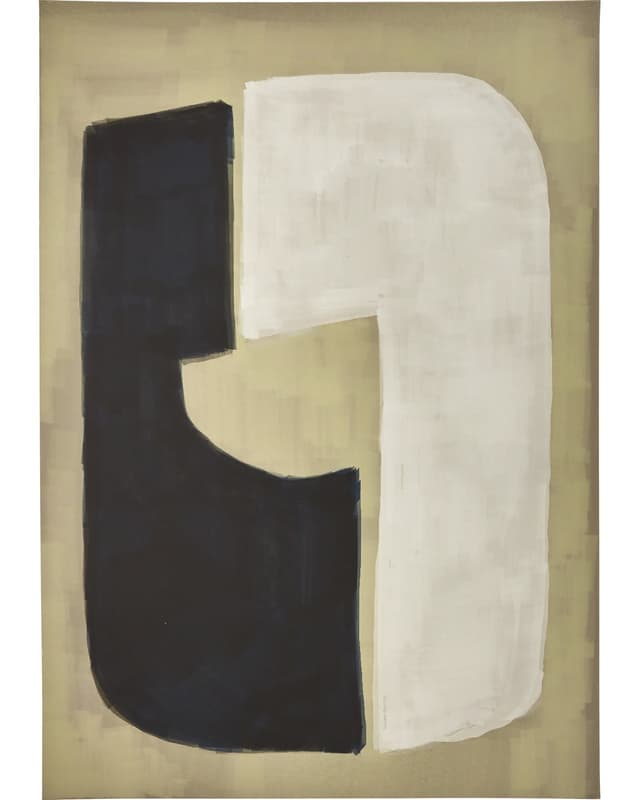 Act Canvastavla Sand/Schwarz/Weiß 70x100cm