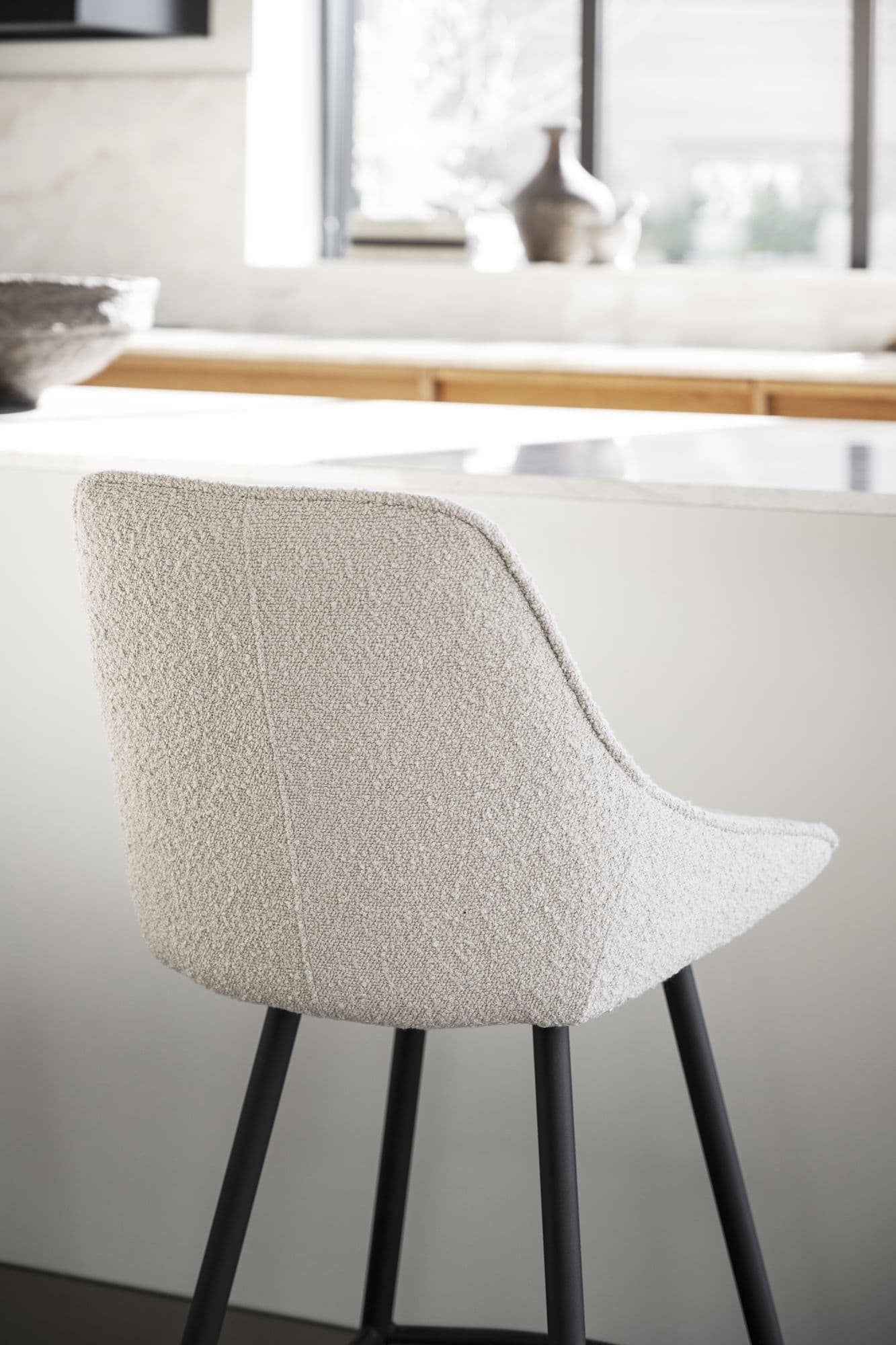 Sierra Barhocker Bouclé Beige