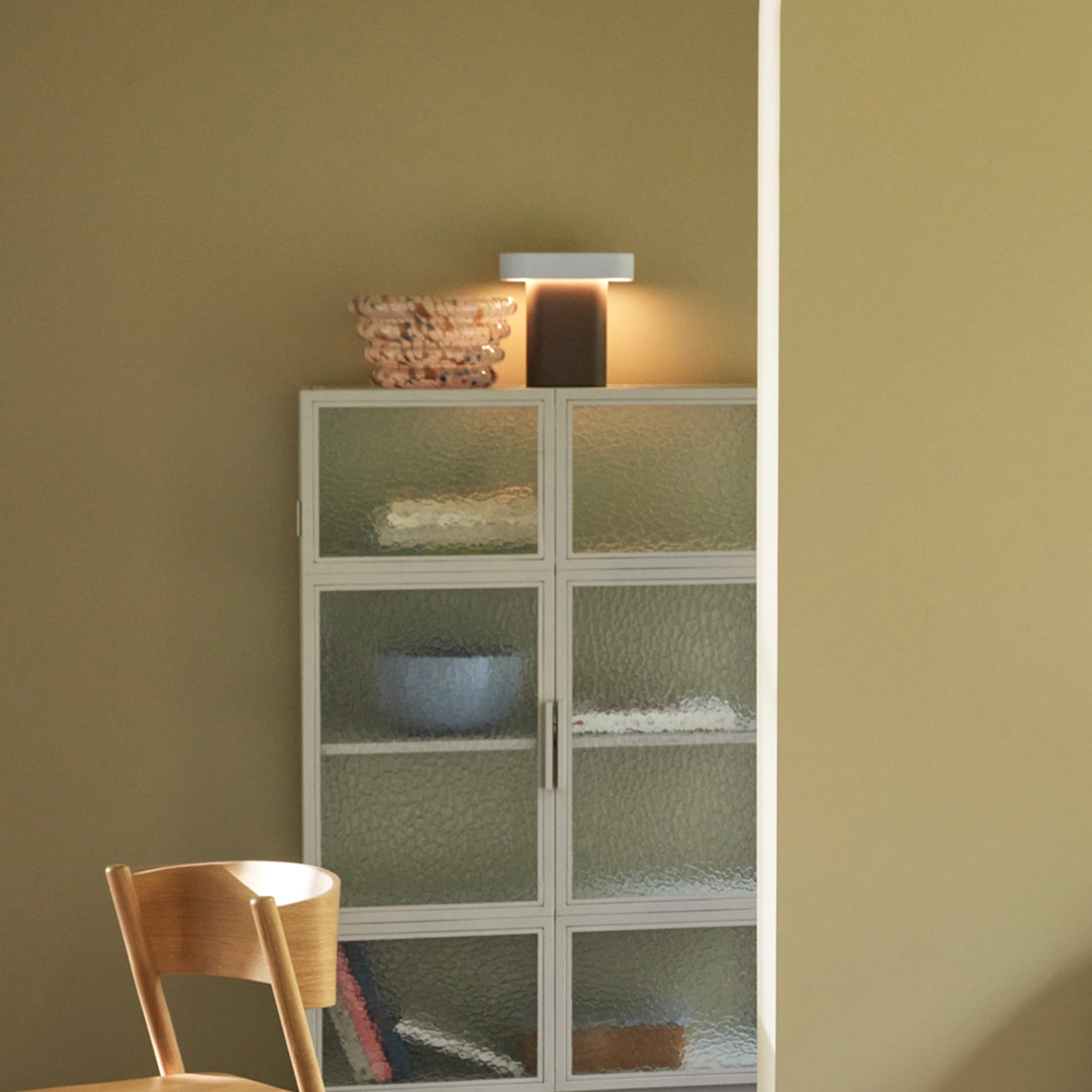 Sleek Tischlampe Brown/Light grey 25cm