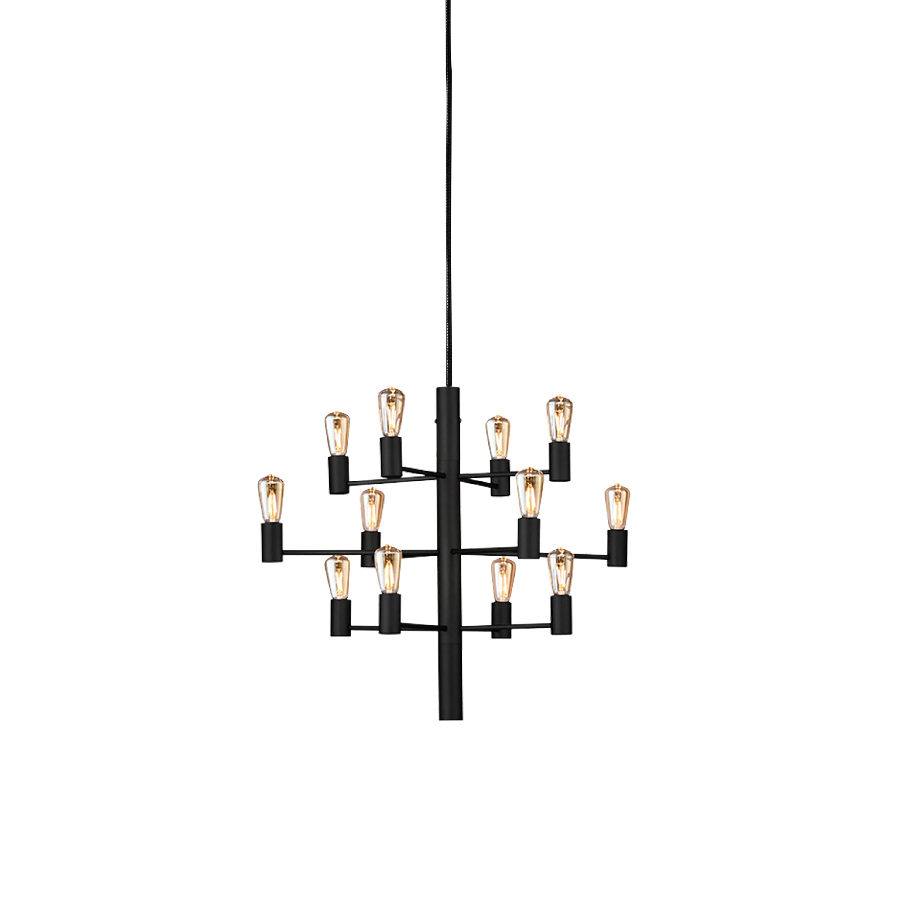 Manola 12 LED-Deckenleuchte Schwarz