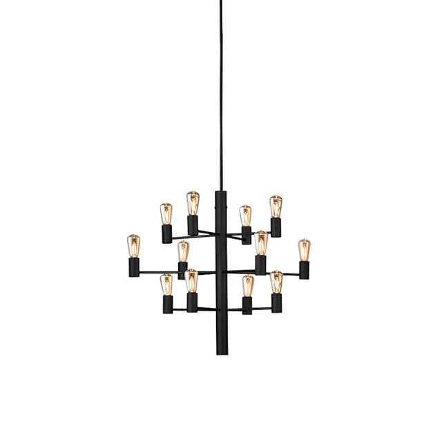 Manola 12 LED Ceiling Light Black