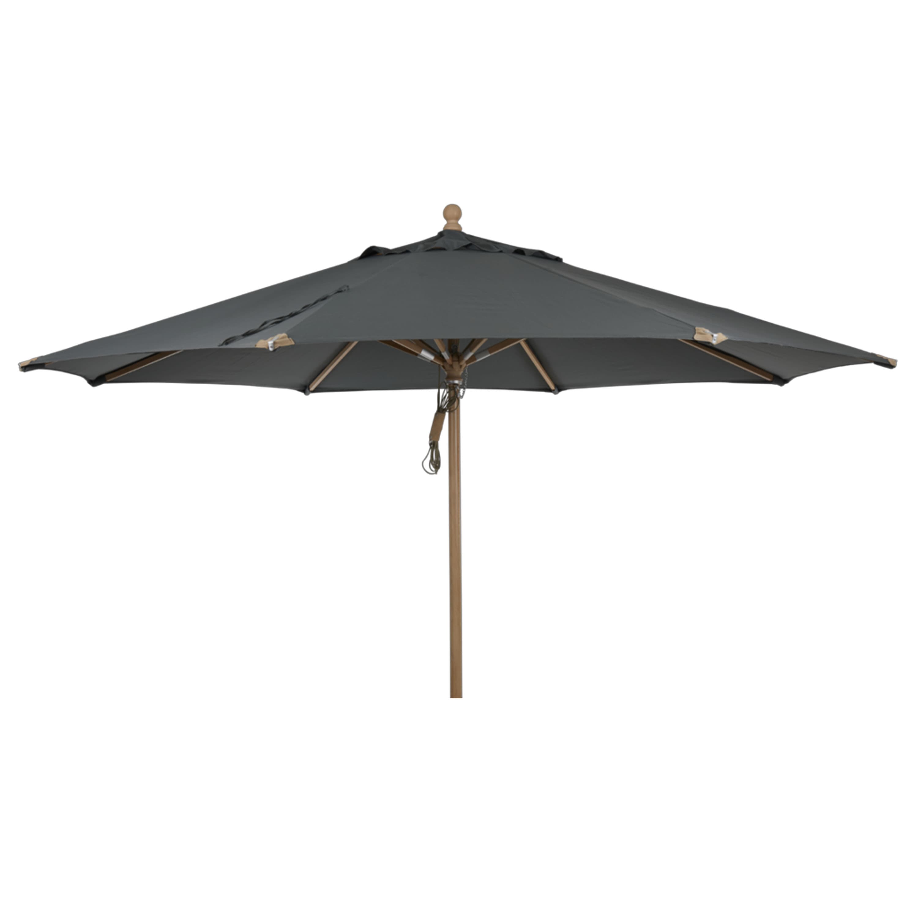 Parma Parasoll Natur/grå 350cm
