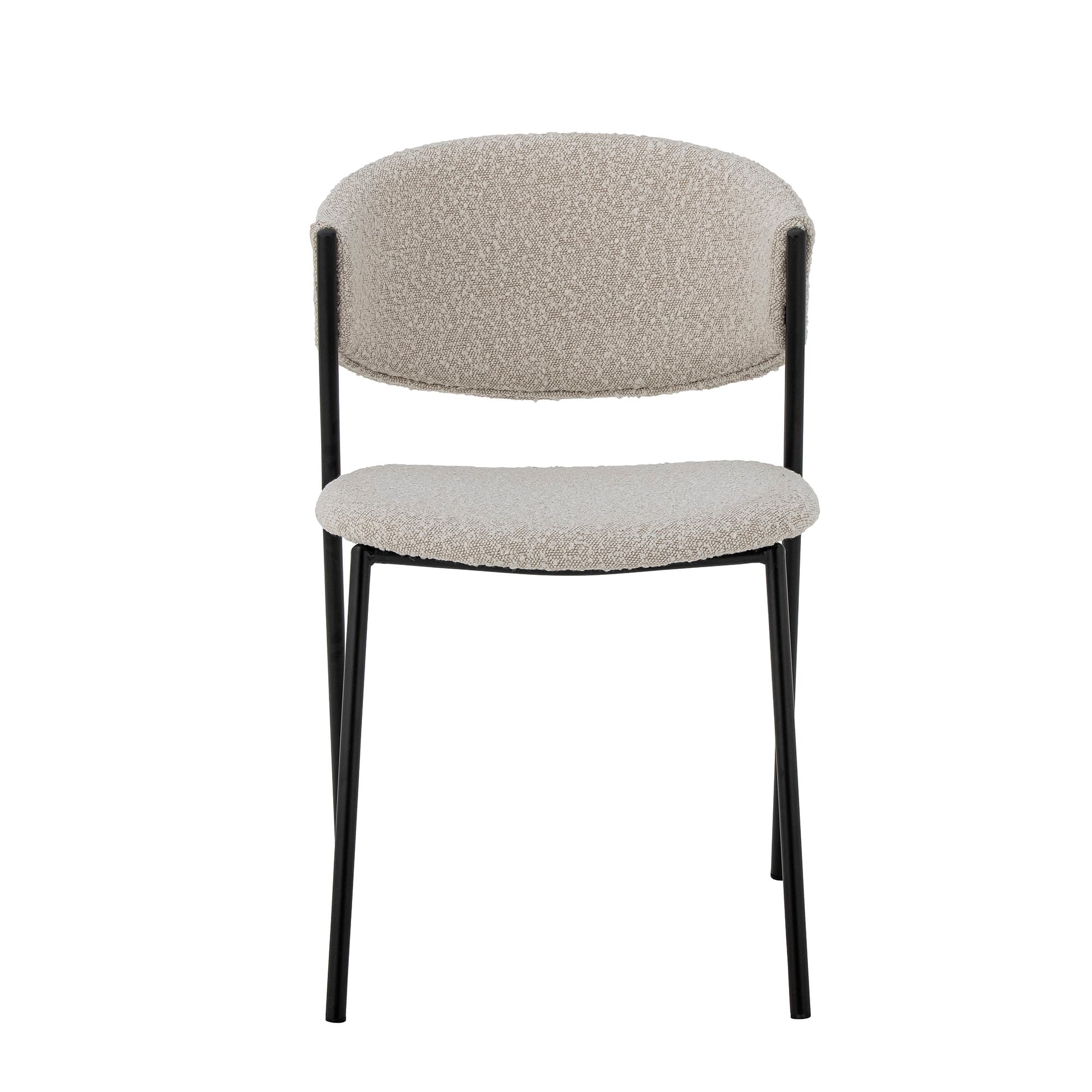 Marlo Stuhl Bouclé Weiß