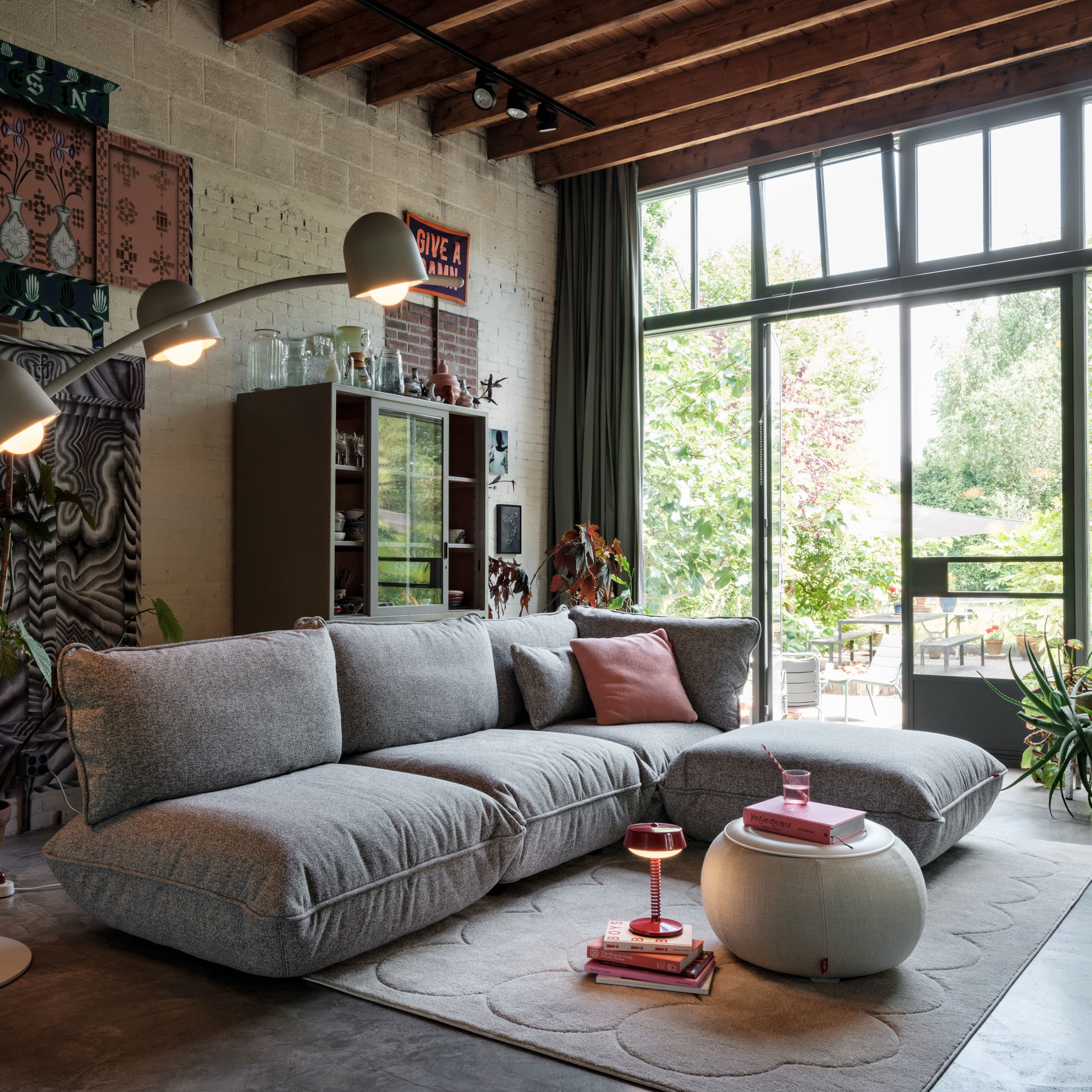 Sumo Mingle Divan sofa Grid Stone