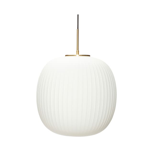 Serene Deckenleuchte Weiß/Messing Ø42cm