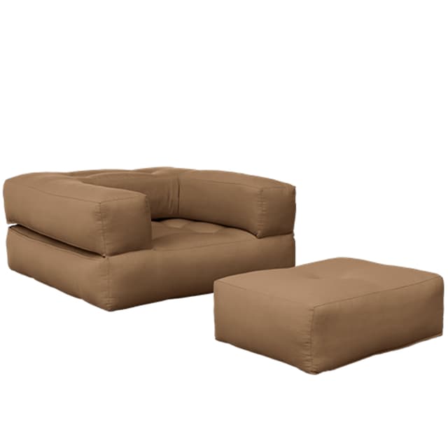Cube Sessel Mocca