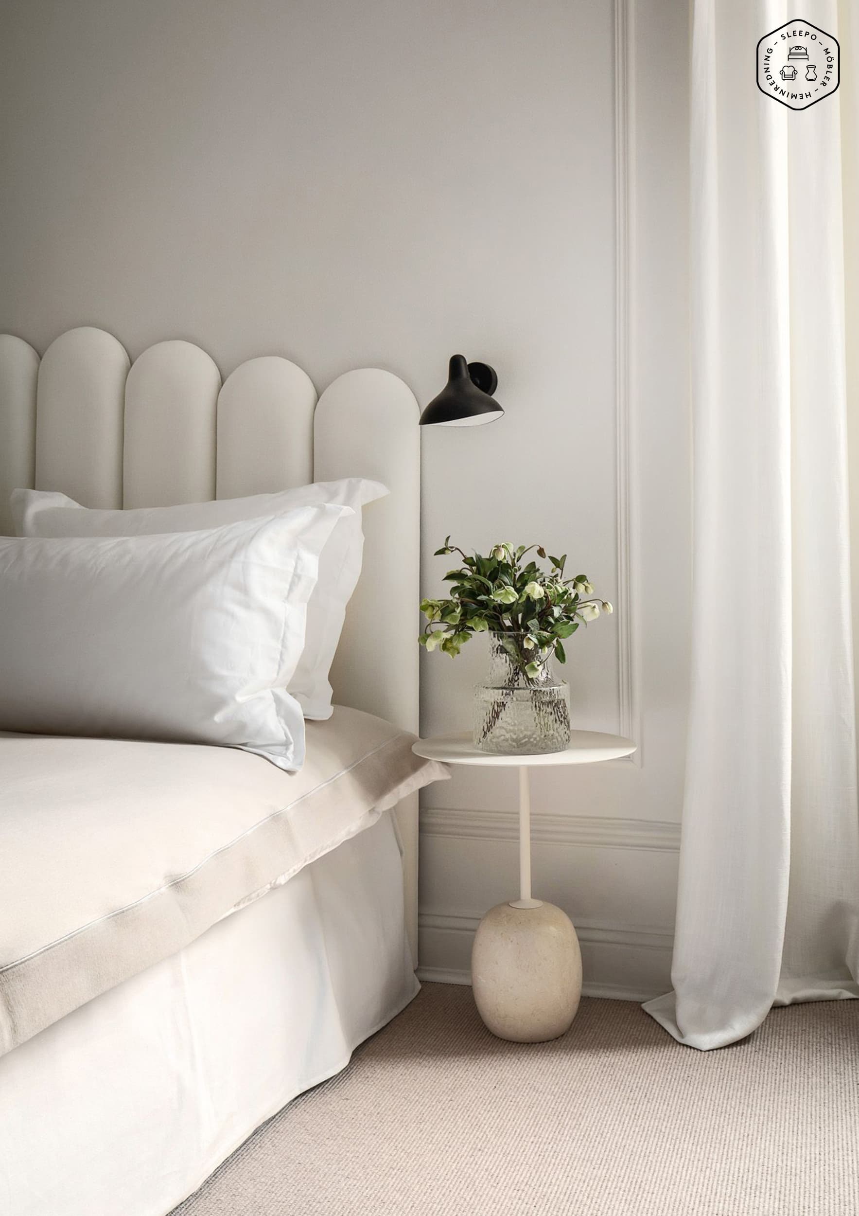 Art Kopfteil White 180cm