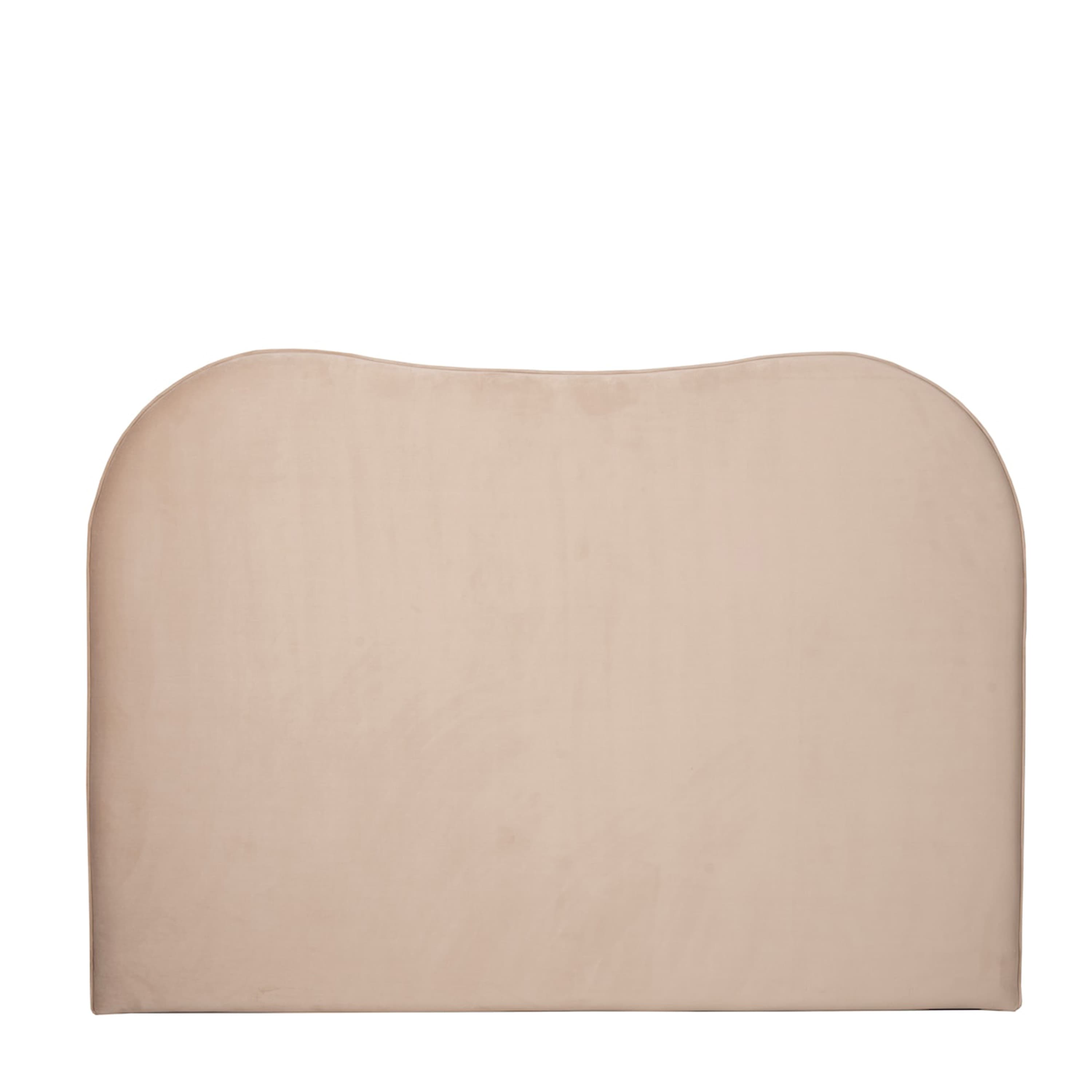 Lola Kopfteil Samt Beige 180cm