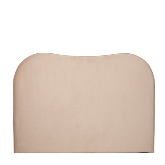 Lola Kopfteil Samt Beige 180cm