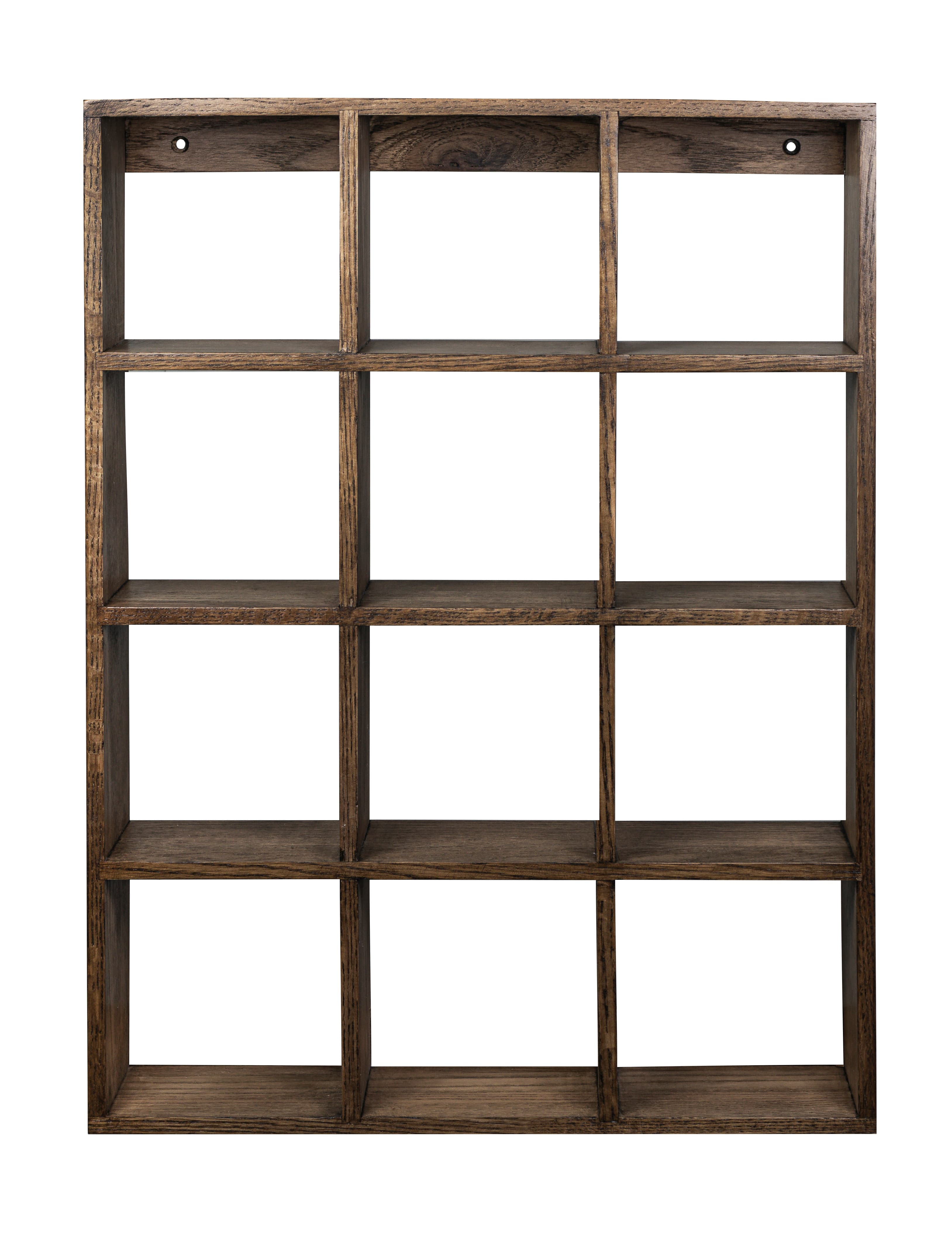 Showcase Set Box Regal Eiche Dunkel Geölt 53cm