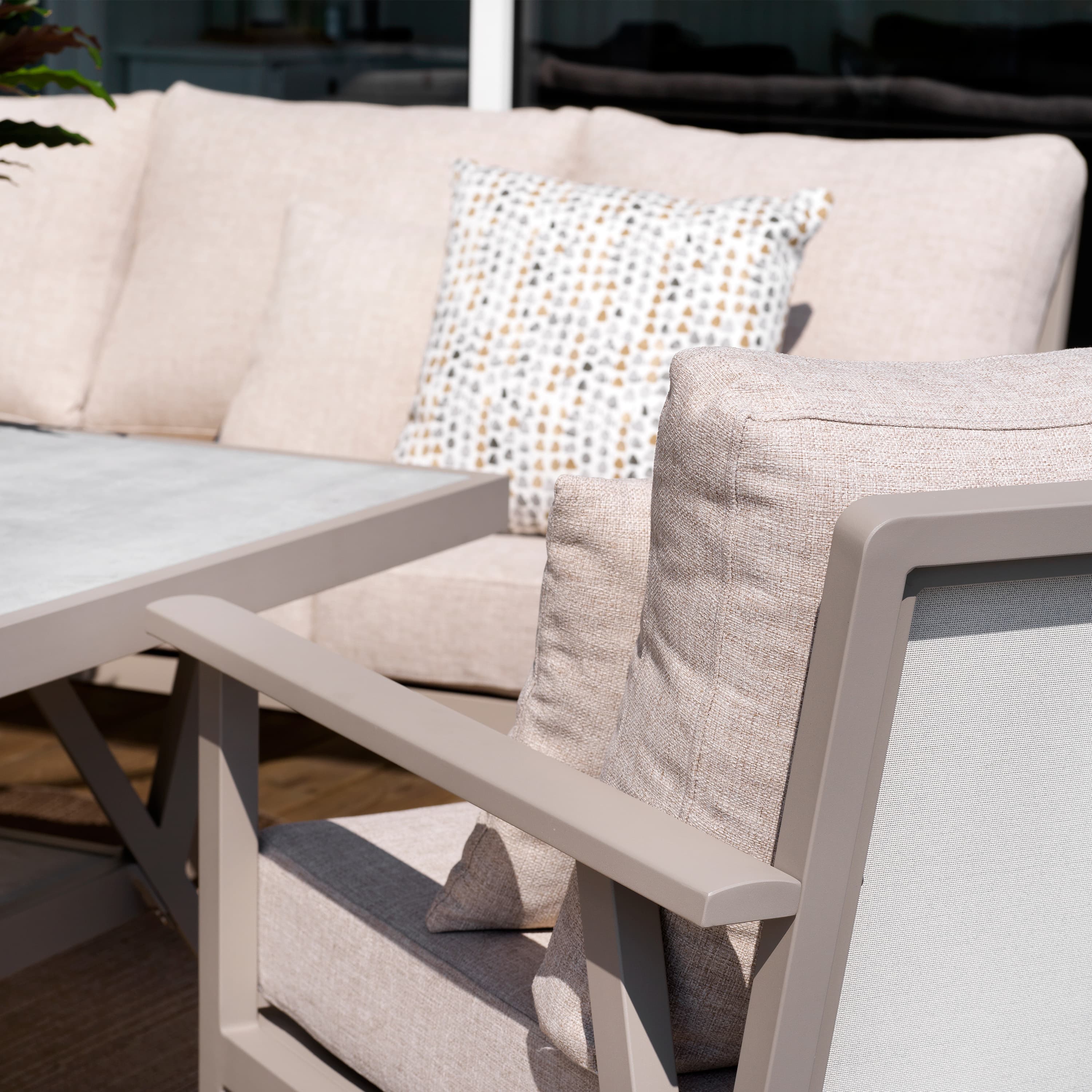 Samvaro Loungestol Khaki/Sand 69cm