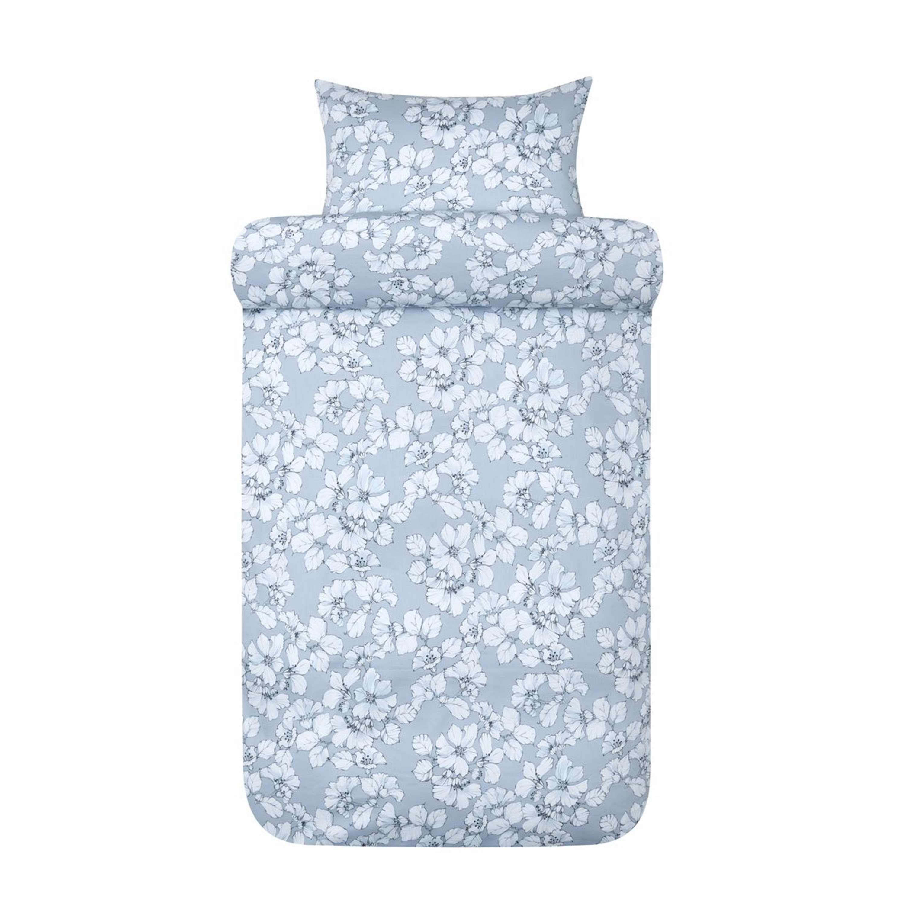 Amelia Duvet Cover Set Sateen Light Blue 150x210/50x60