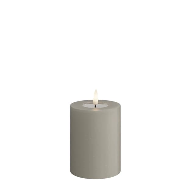 LED Block Candles Sand 10cm