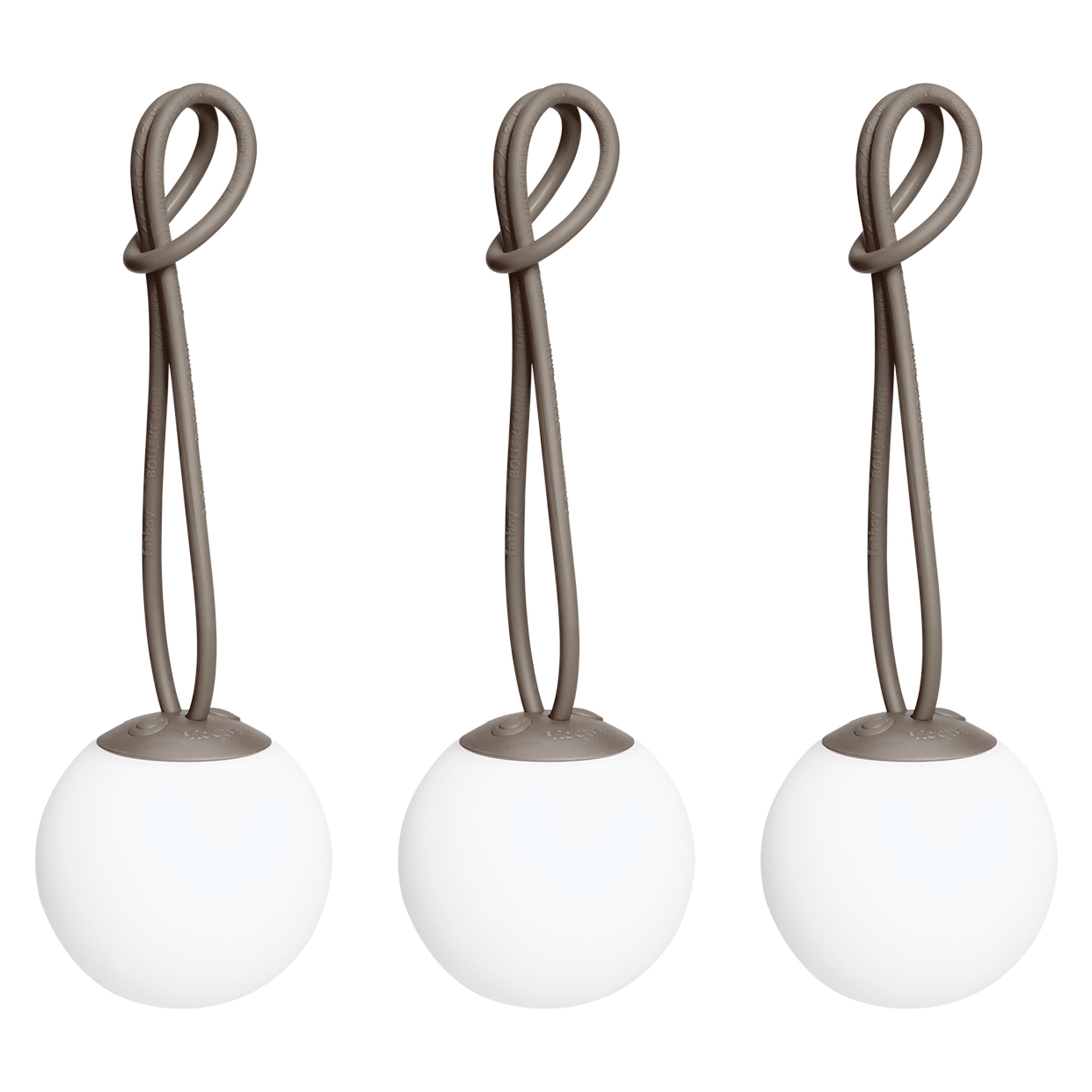 Bolleke Mini Portable Lamp Taupe Set of 3