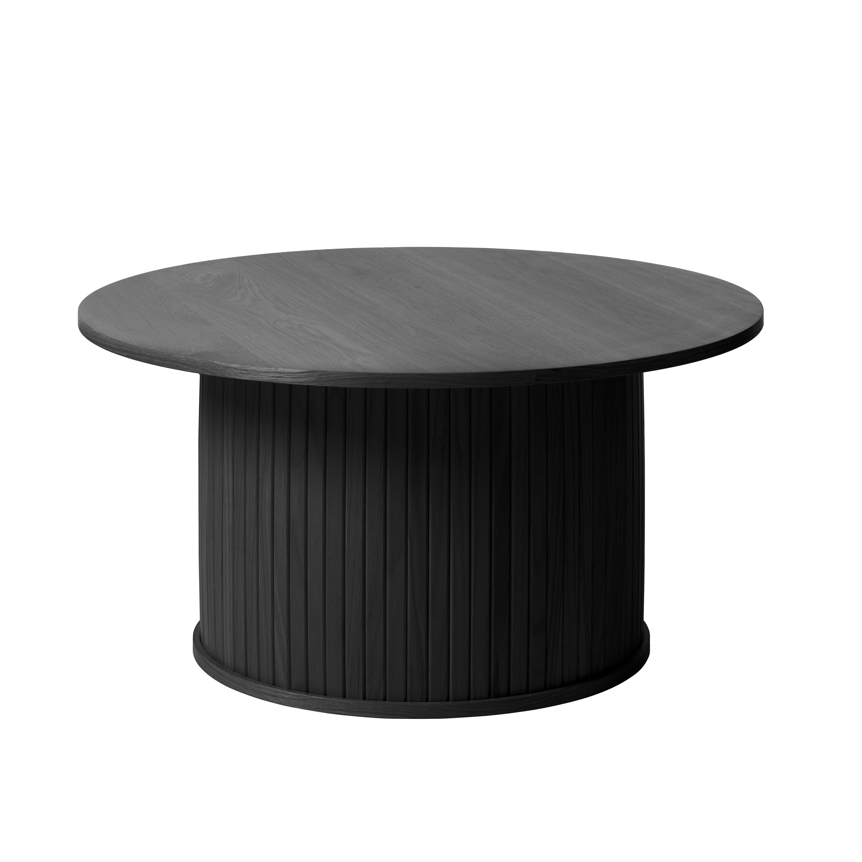Dara Couchtisch Eiche Black Ø90