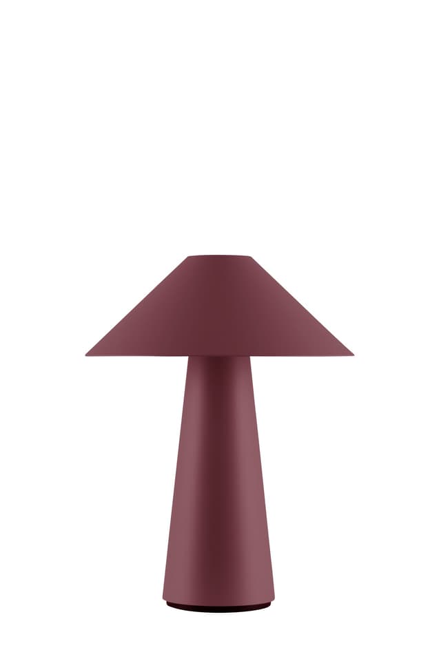 Cannes Tragbare Tischlampe Burgundy 26cm