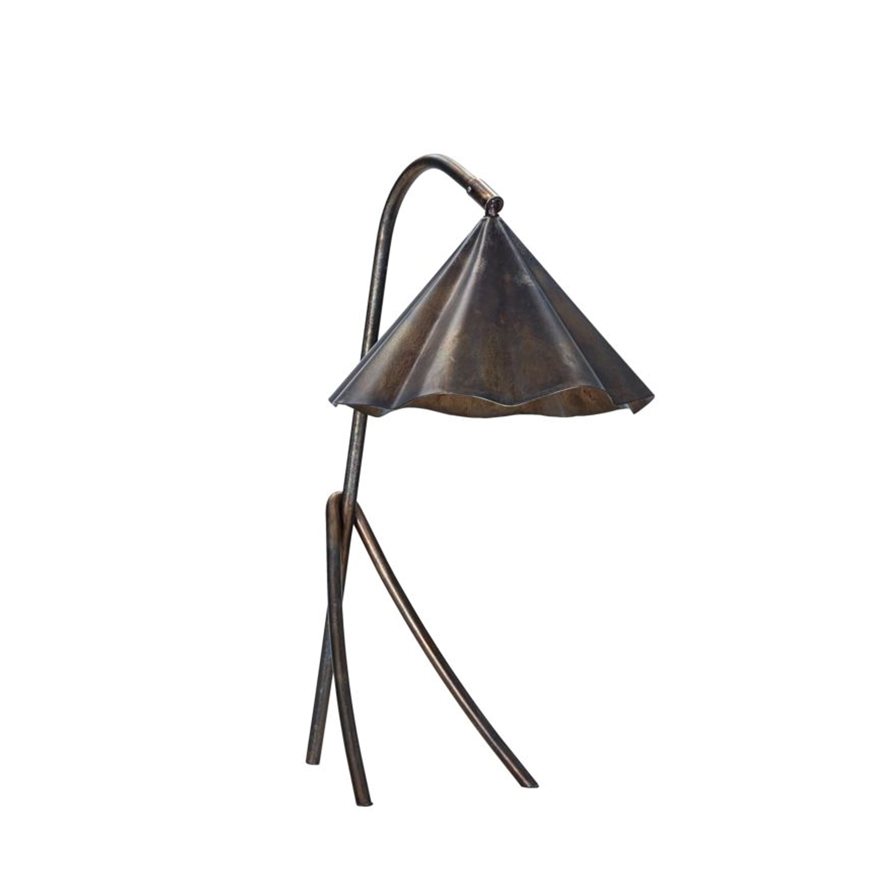Flola Tischlampe Antikbraun Ø25