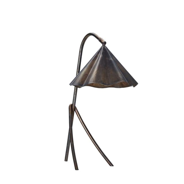 Flola Tischlampe Antikbraun Ø25