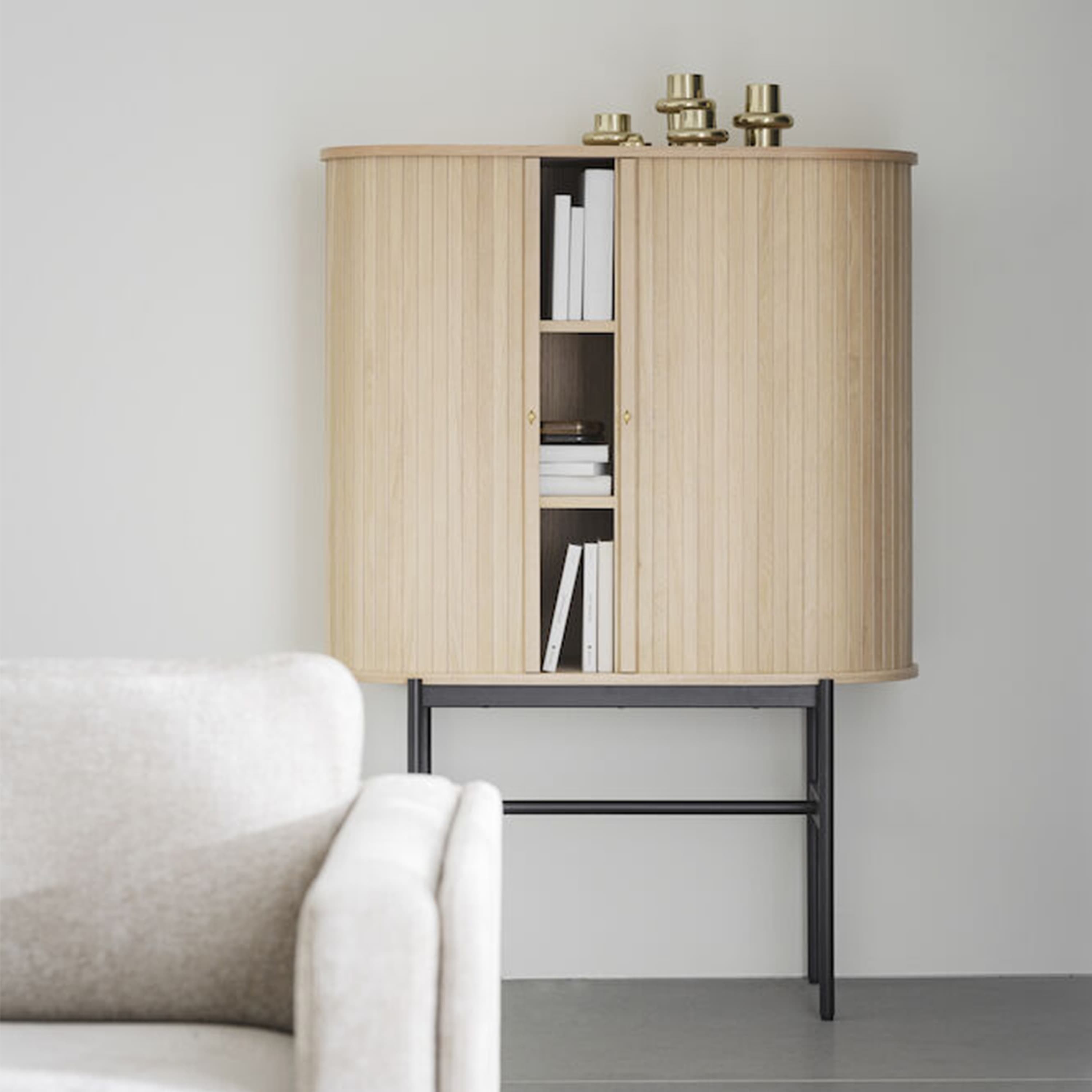 Haddington Cabinet White Pigmented/Black 102cm