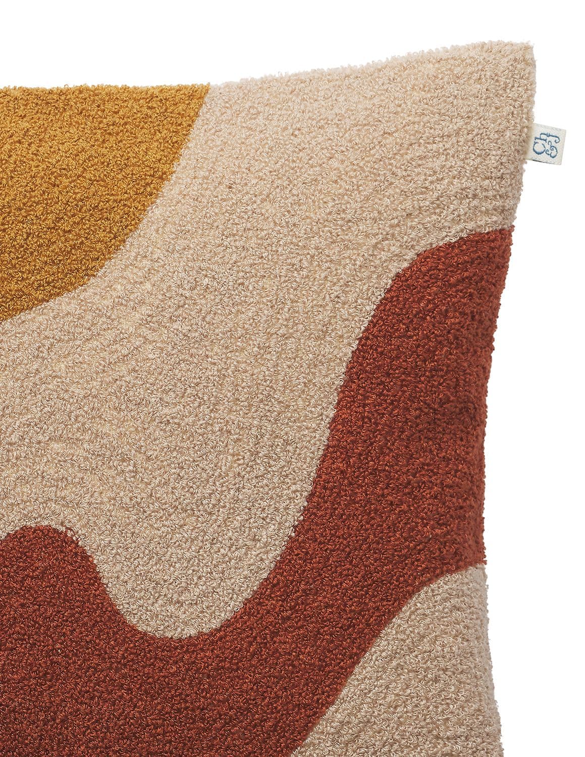 Lodi Kissenbezug Leinen/Baumwolle Terracotta/Tan/Masala Yellow 40x60