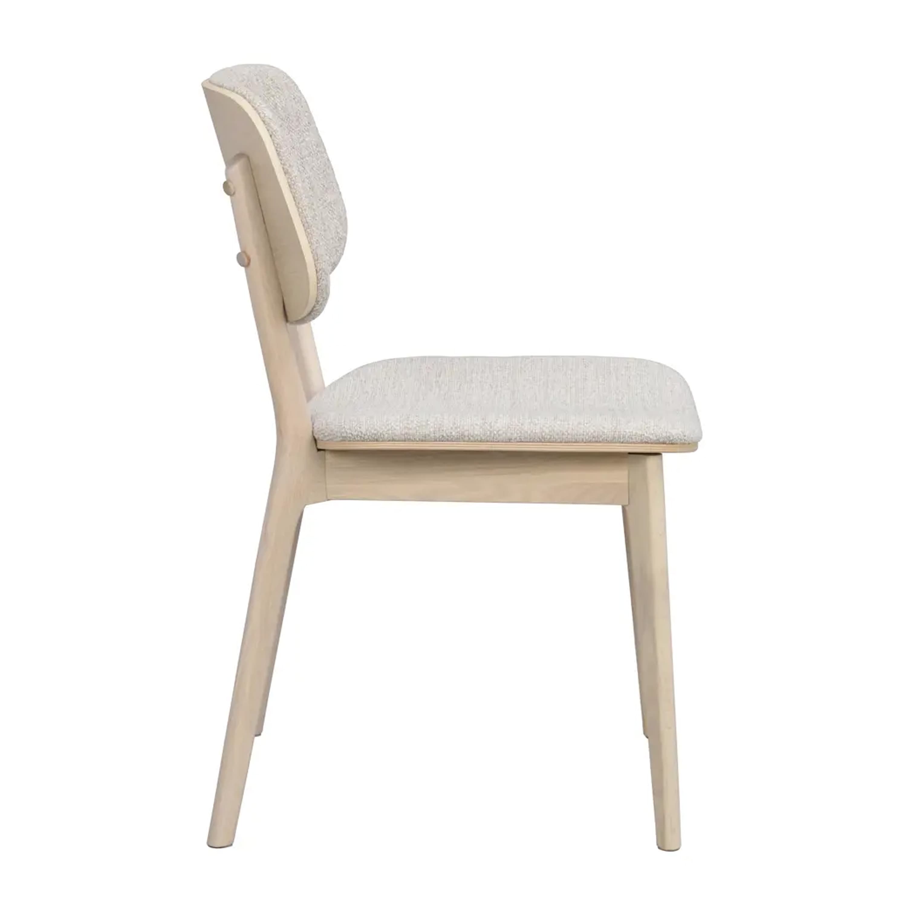 Barrett Matstol Vitpigmenterad Ek/Ljusbeige