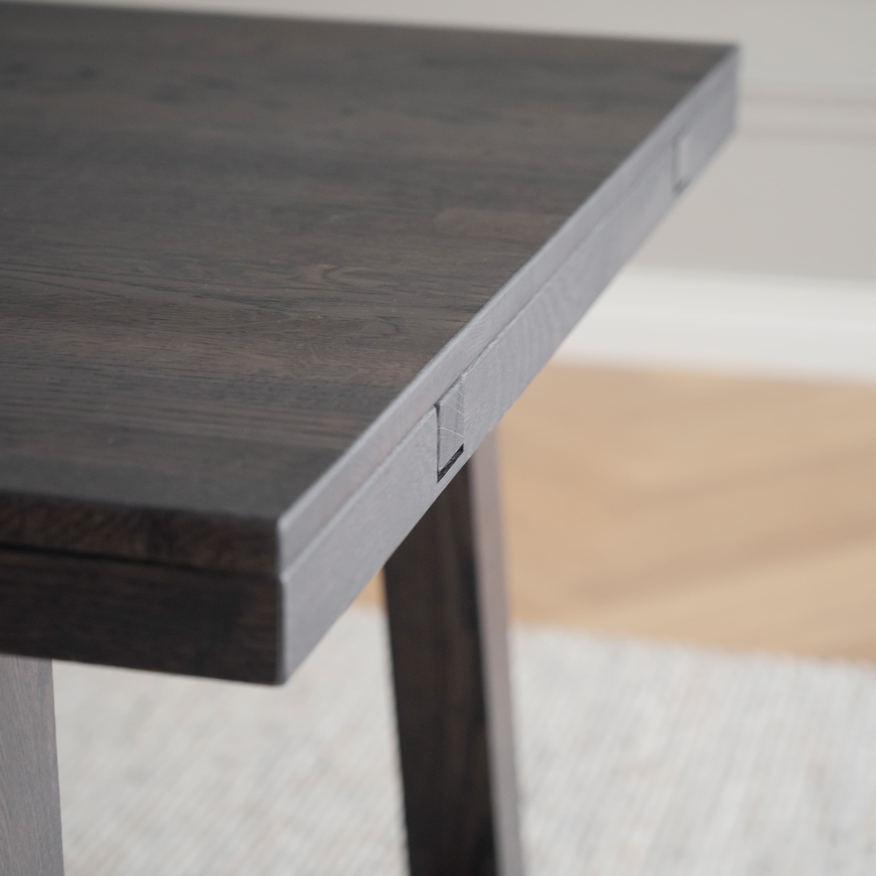 Brooklyn Dining Table Dark Brown Oak 220cm