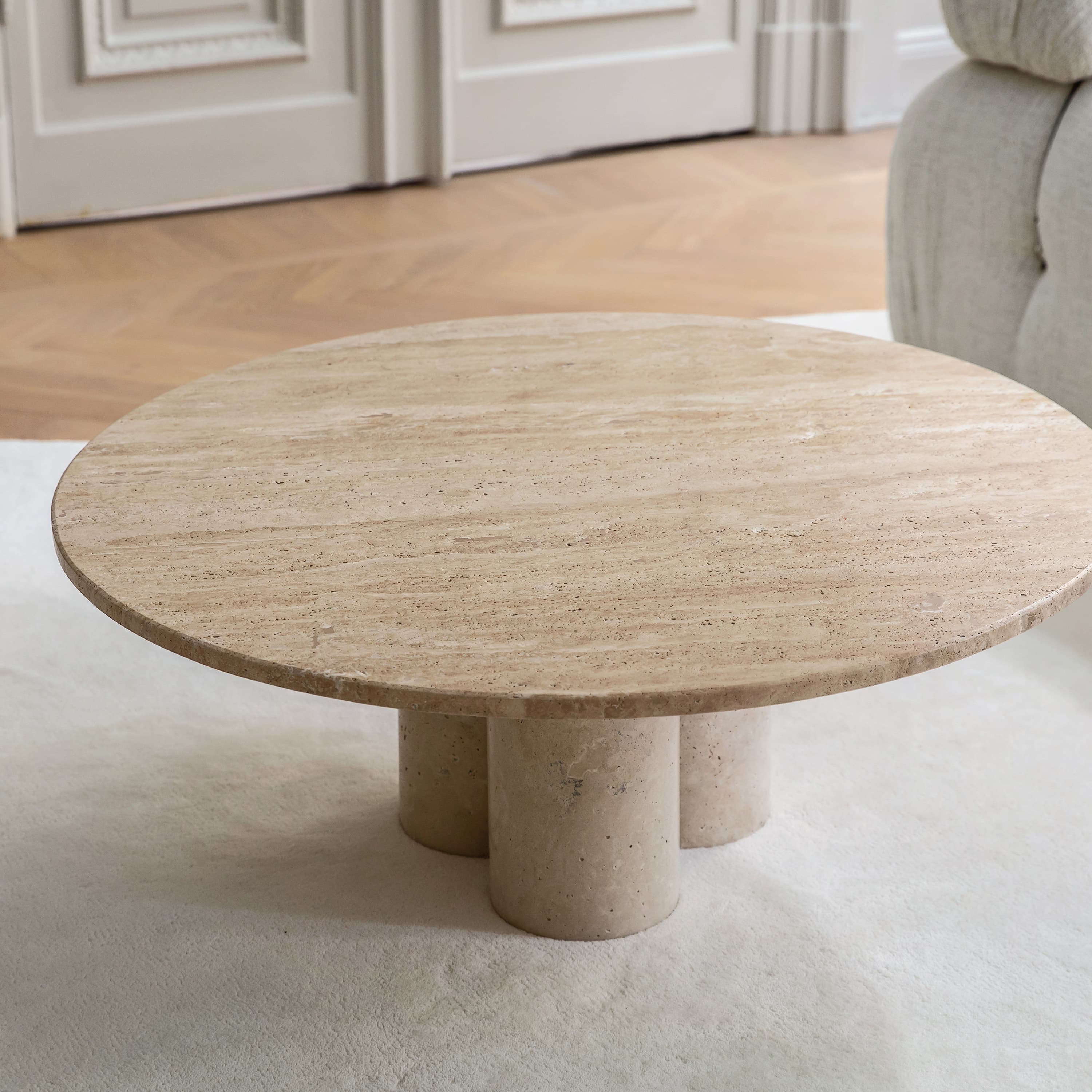 Valeri Couchtisch Travertin 85cm