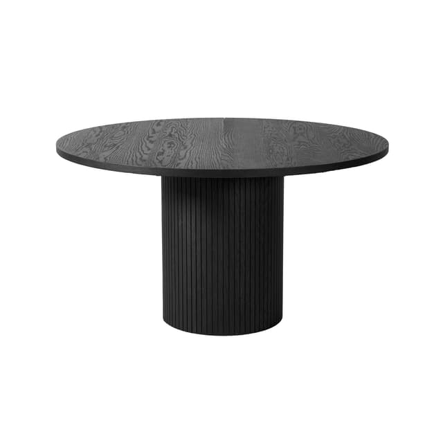 Bauer Dining Table Black Stained Oak Ø130+50