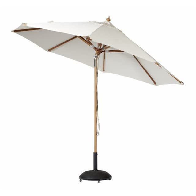 Pomino Sonnenschirm Off-White/Teak Ø330