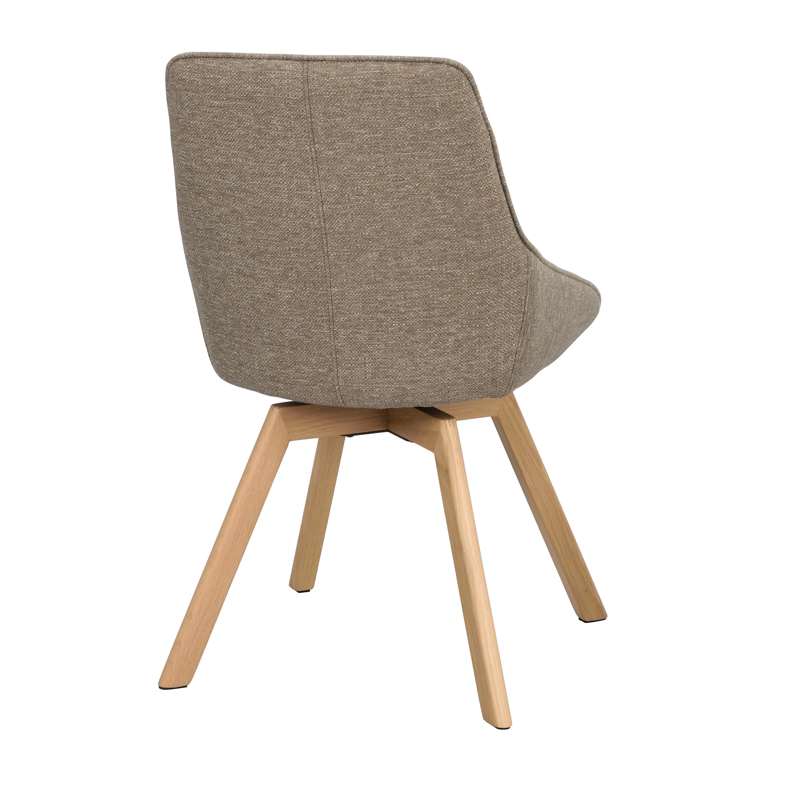 Alison Esszimmerstuhl Dunkelbeige/Eiche