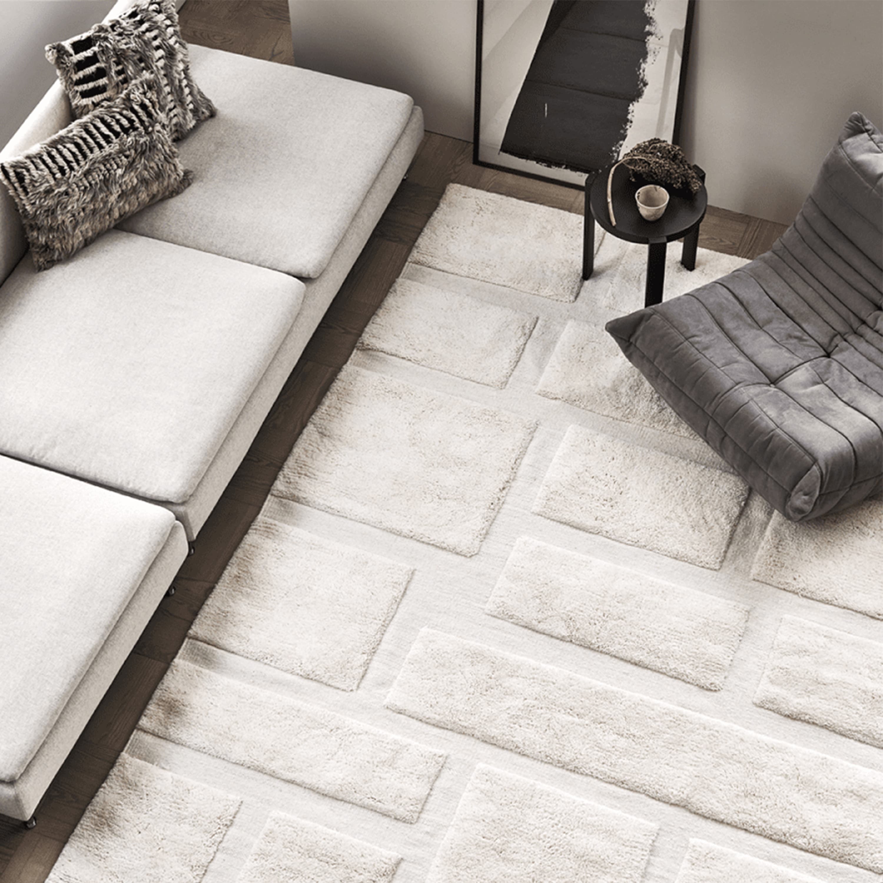 Bricks Wollteppich Ivory 170x230