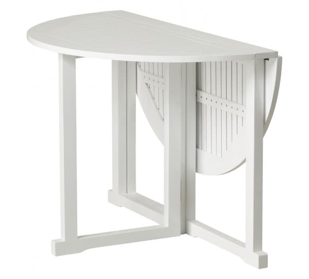 Butterfly Balcony Table White Ø110